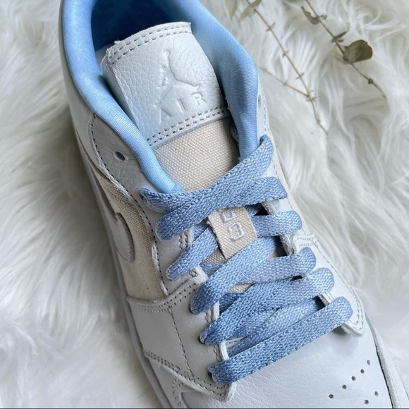 Nike Jordan 1 Low SE Iris Whisper Sail Worn Blue White Women's Shoe PRICE FIRM - Picture 11 of 16
